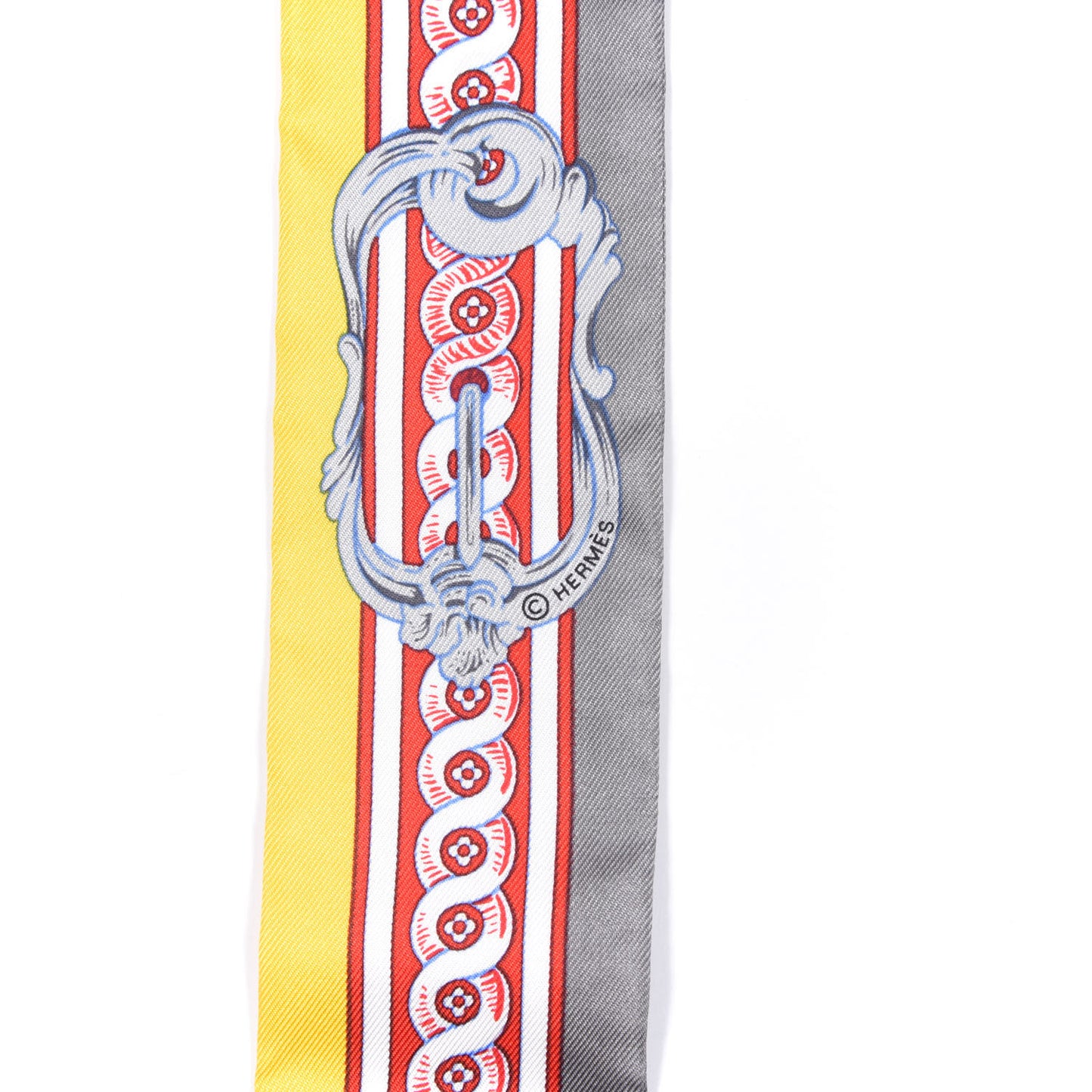Silk Bride De Cour Twilly Gris Jaune Vif Rouge