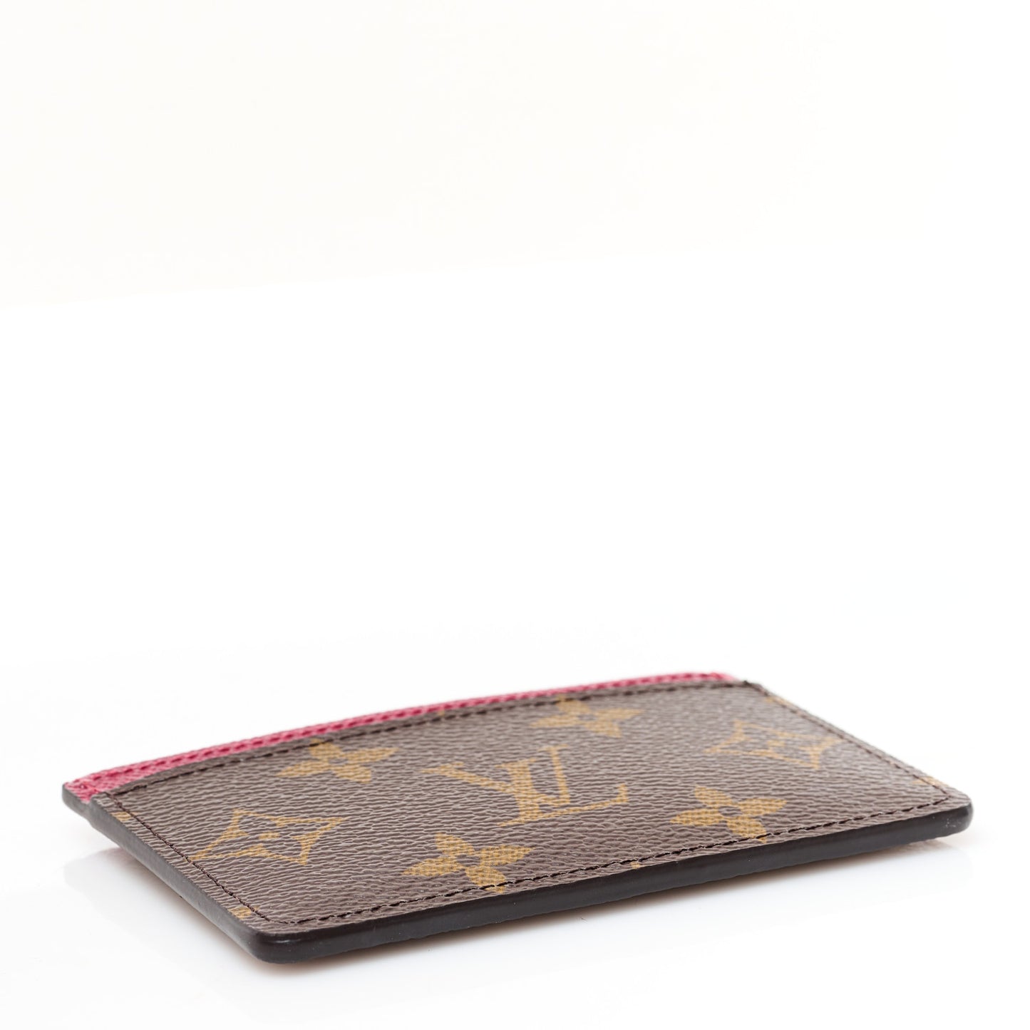 Monogram Card Holder Fuchsia