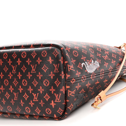 Louis Vuitton Catogram Neverfull MM Marron 9 of 10