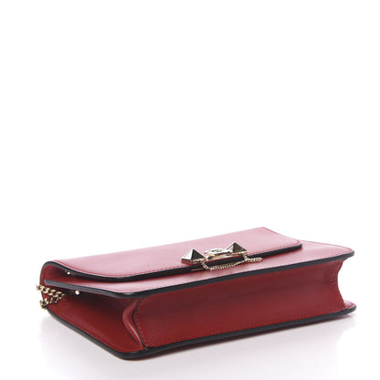 Valentino Garavani Vitello Small Rockstud Demilune Shoulder Bag Rosso Valentino 5 of 11