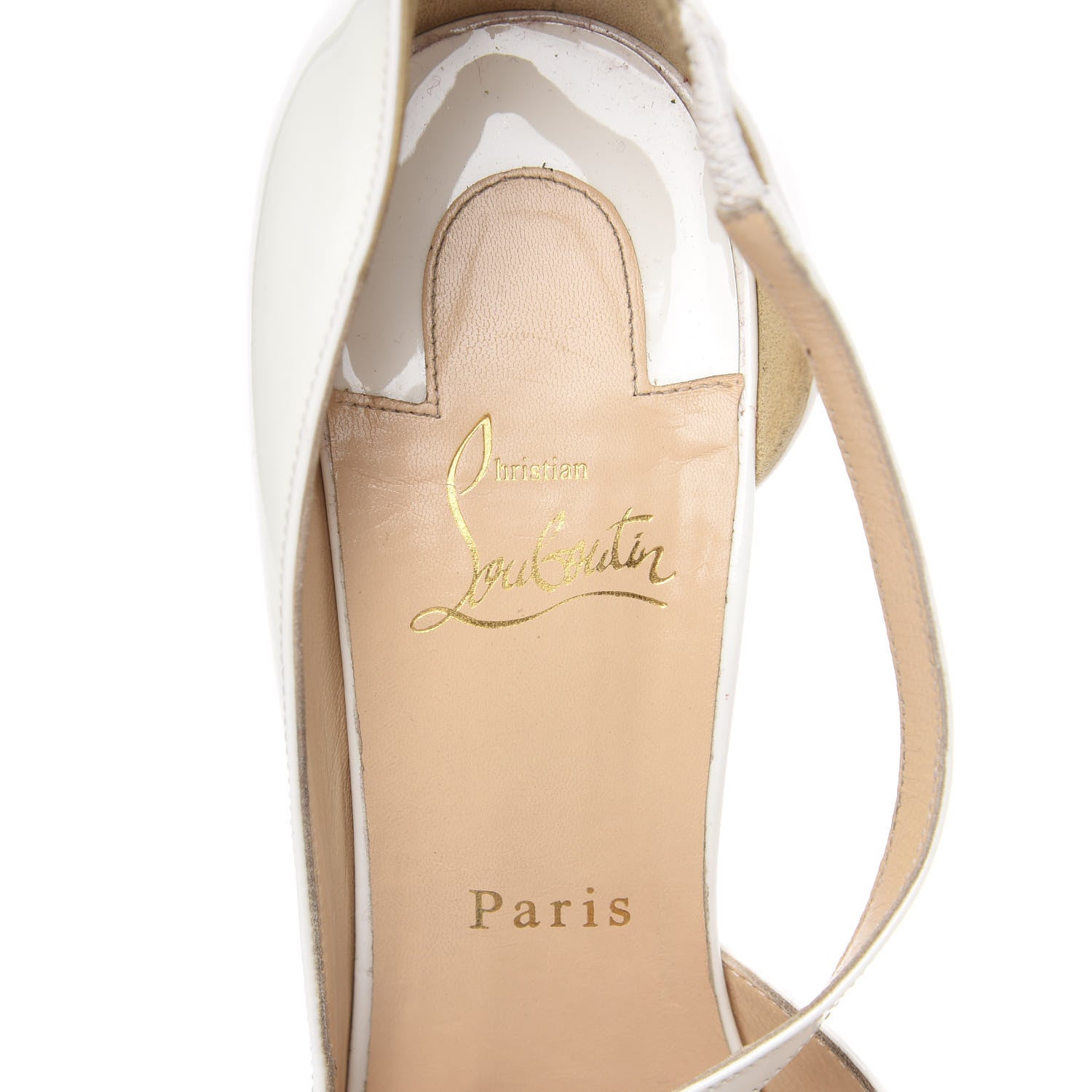 Christian Louboutin Patent Jumping 100 Pumps 41 White 7 of 10