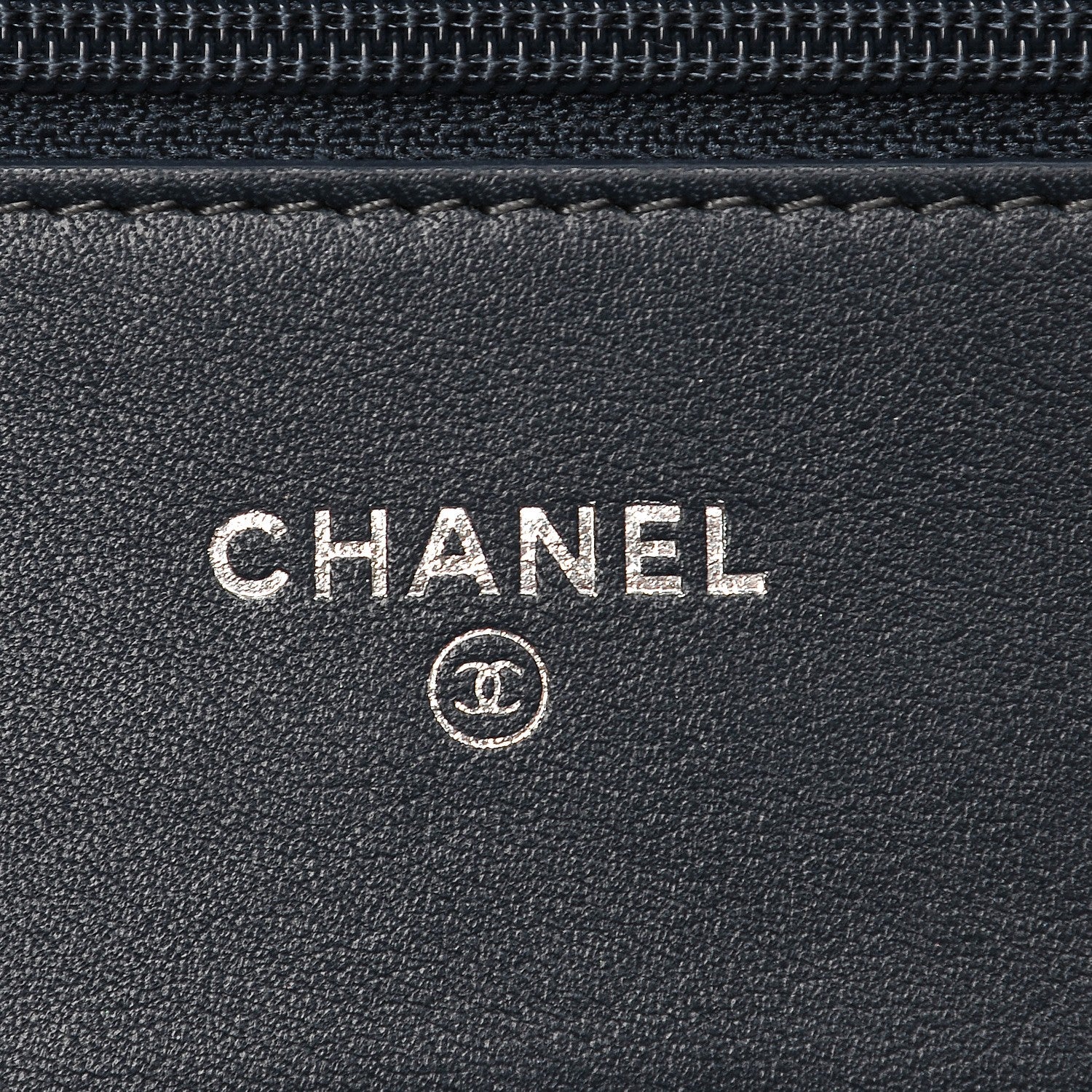 Chanel Patent Quilted Brilliant Wallet On Chain WOC Dark Blue 6 of 9