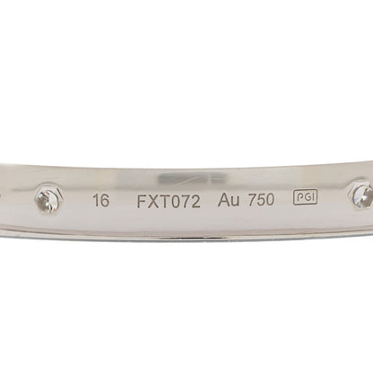 Cartier 18K White Gold 4 Diamond LOVE Bracelet 16 4 of 7