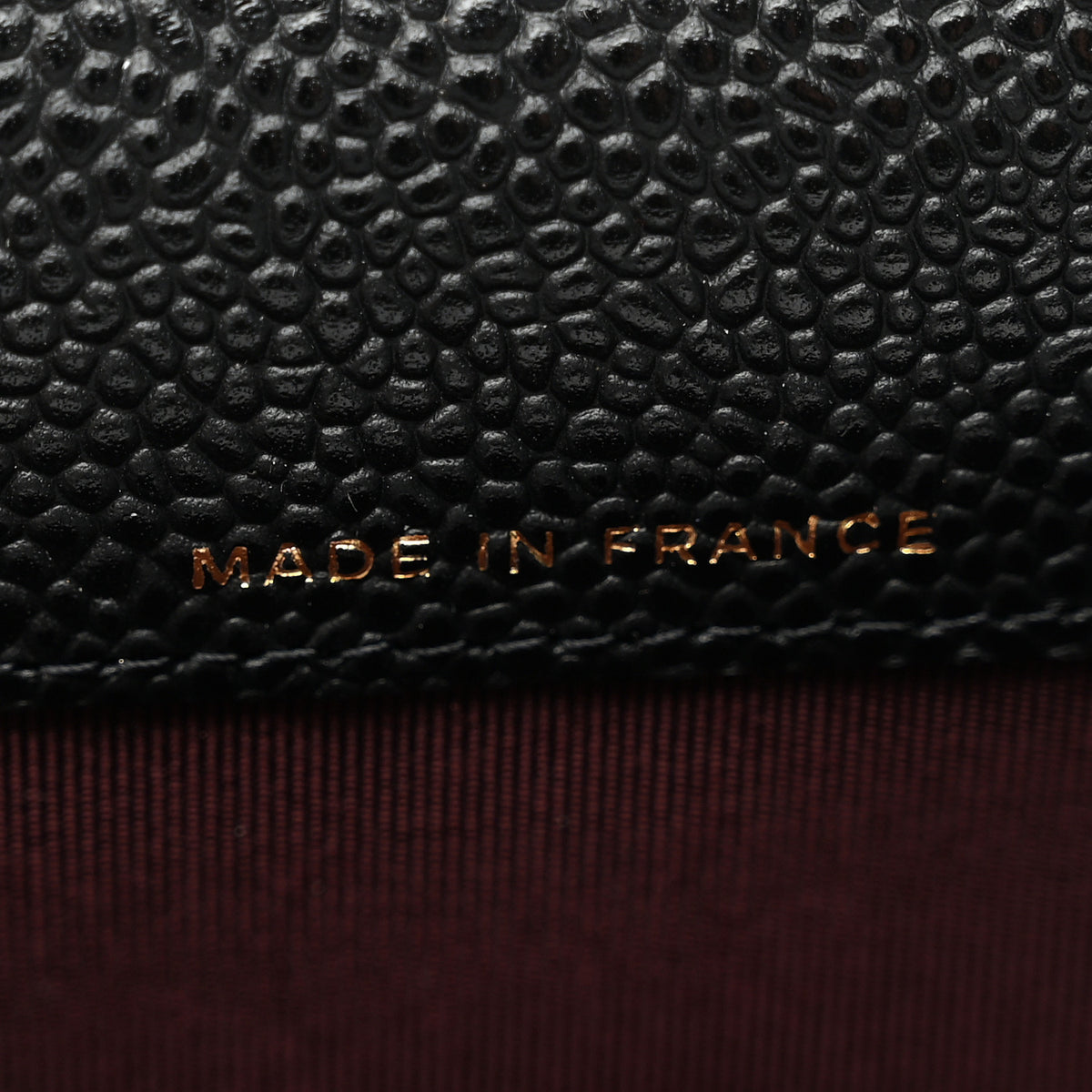 Caviar Quilted Flap Card Holder Wallet Black