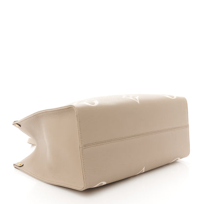 Louis Vuitton Empreinte Monogram Giant Onthego MM  Tourterelle Creme 3 of 8