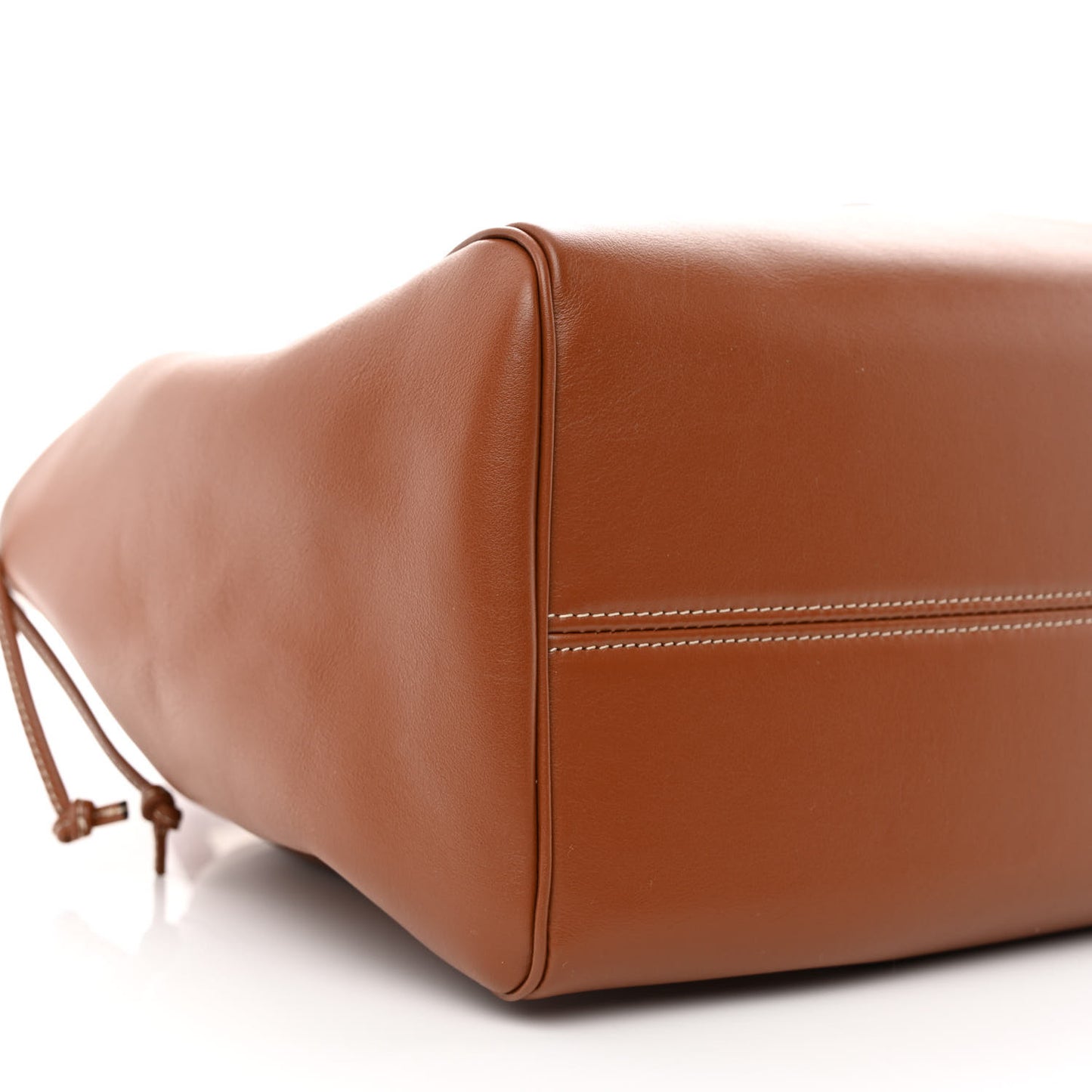 Smooth Calfskin Cuir Triomphe Cabas Drawstring Tan