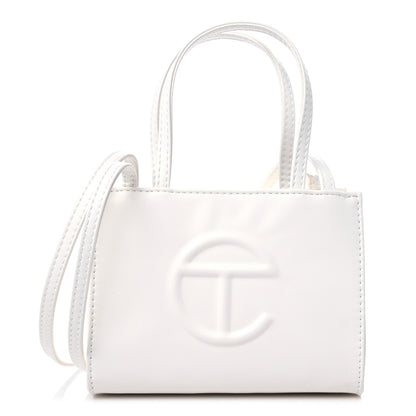 Telfar Vegan Leather Small Shopping Bag White 1 of 10