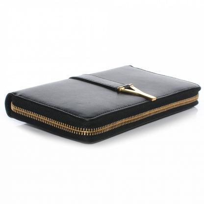 Saint Laurent Leather Y Line Zip Around Wallet Black 4 of 7