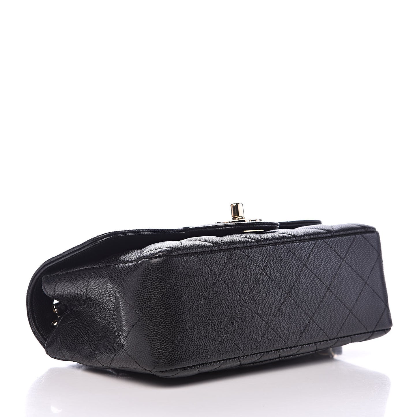 Caviar Quilted Mini Rectangular Flap Black