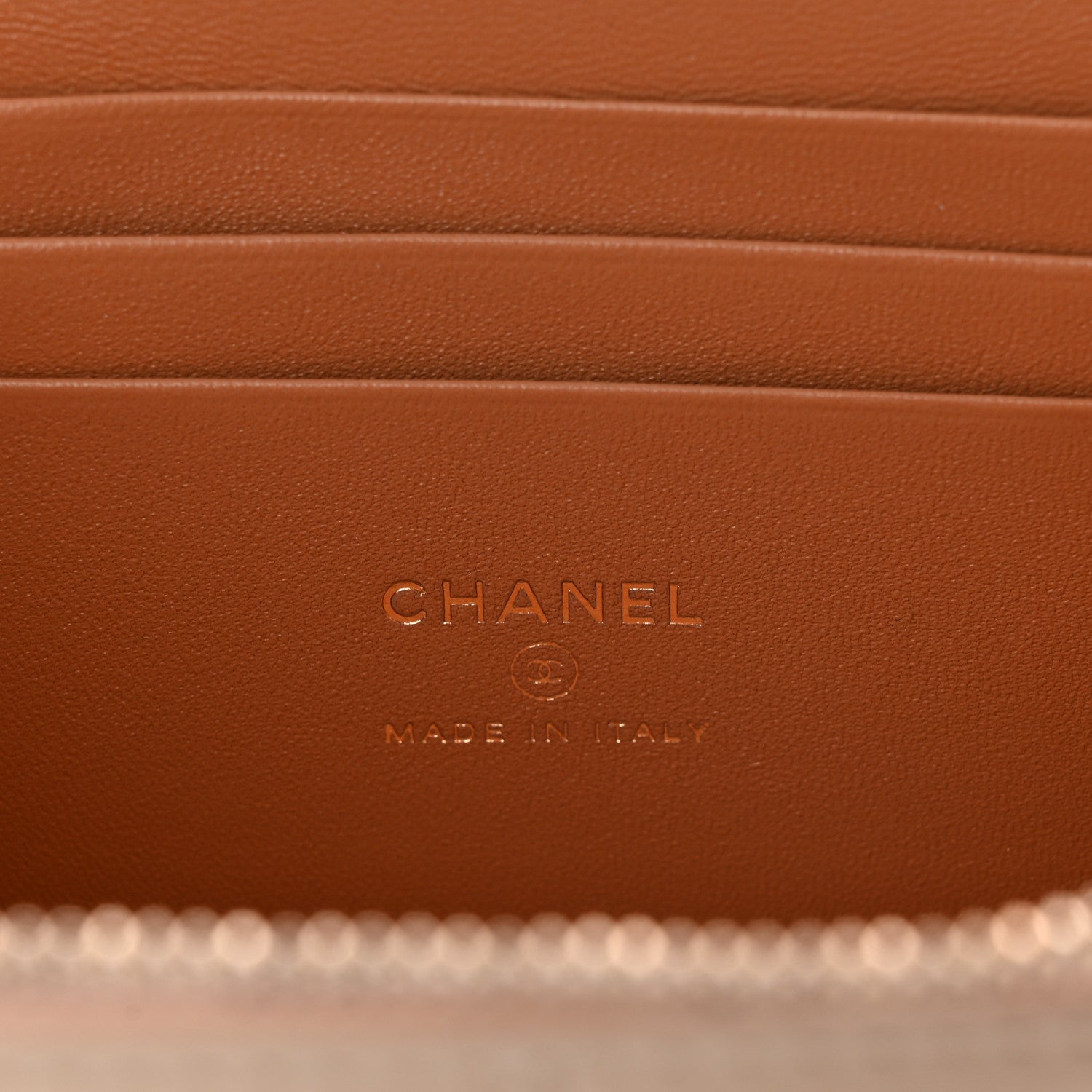 Chanel Lambskin Quilted Small Top Handle Vanity Case With Chain Ecru Dark Beige 6 of 11