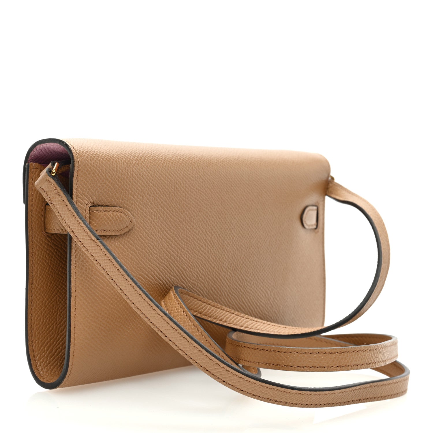 Hermes Epsom Verso Kelly Wallet To Go Chai Mauve Sylvestre 3 of 9