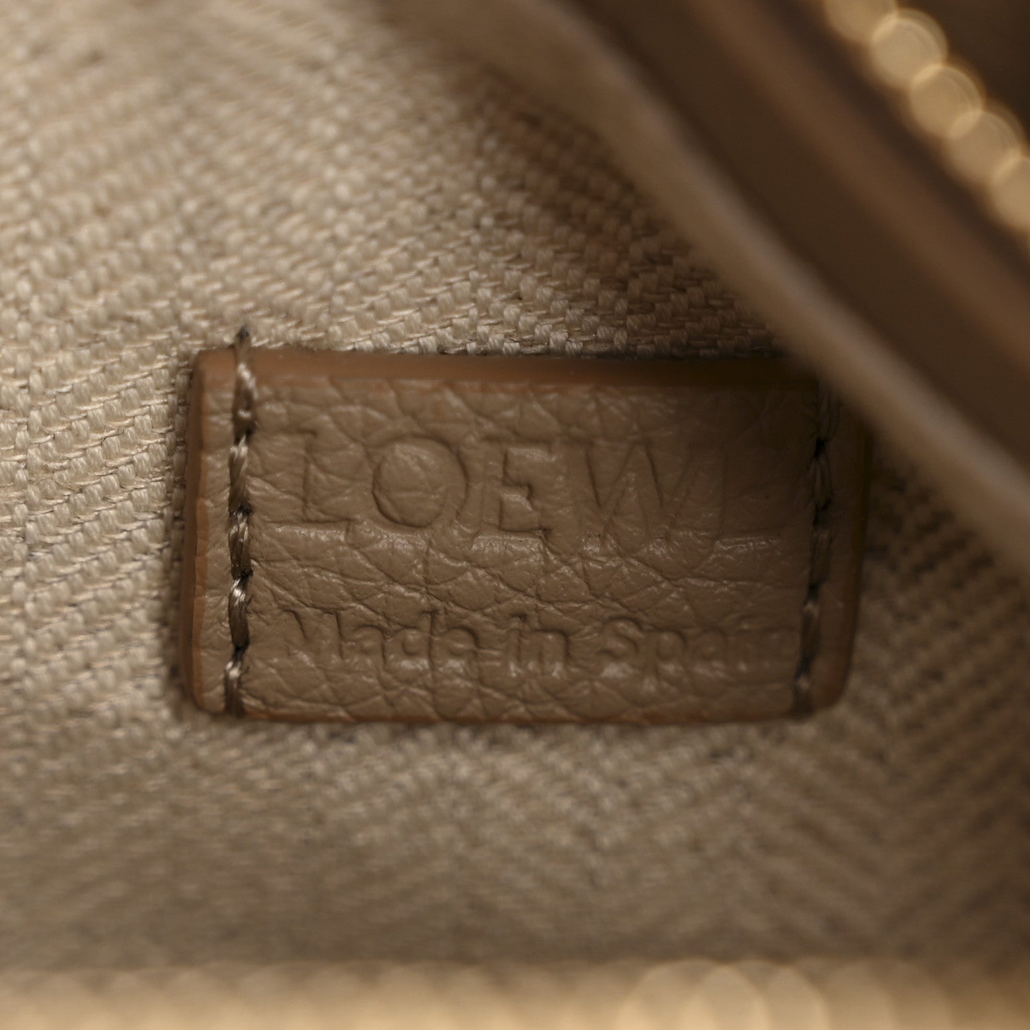 Loewe Soft Grained Calfskin Mini Puzzle Edge Bag Sand 6 of 10