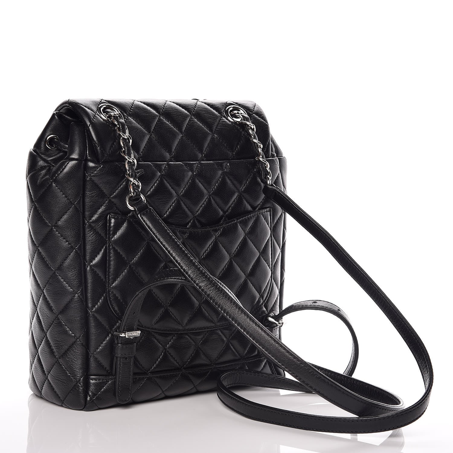 Chanel Lambskin Quilted Small Urban Spirit Backpack Black 4 of 10