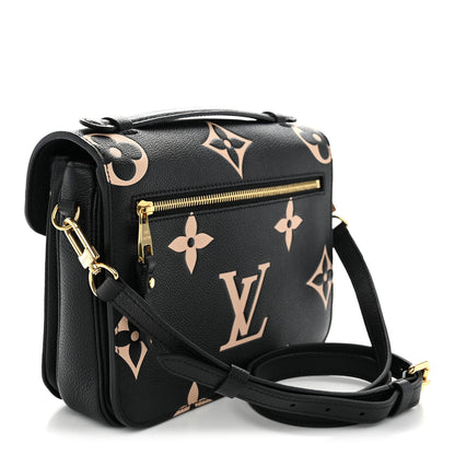 Louis Vuitton Empreinte Monogram Giant Pochette Metis Black Beige 3 of 9