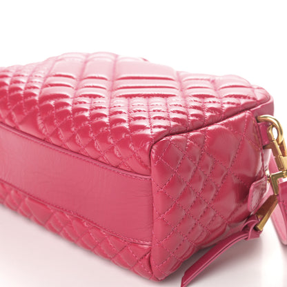 Versace Nappa Quilted Icon Bowler Fuchsia 9 of 10