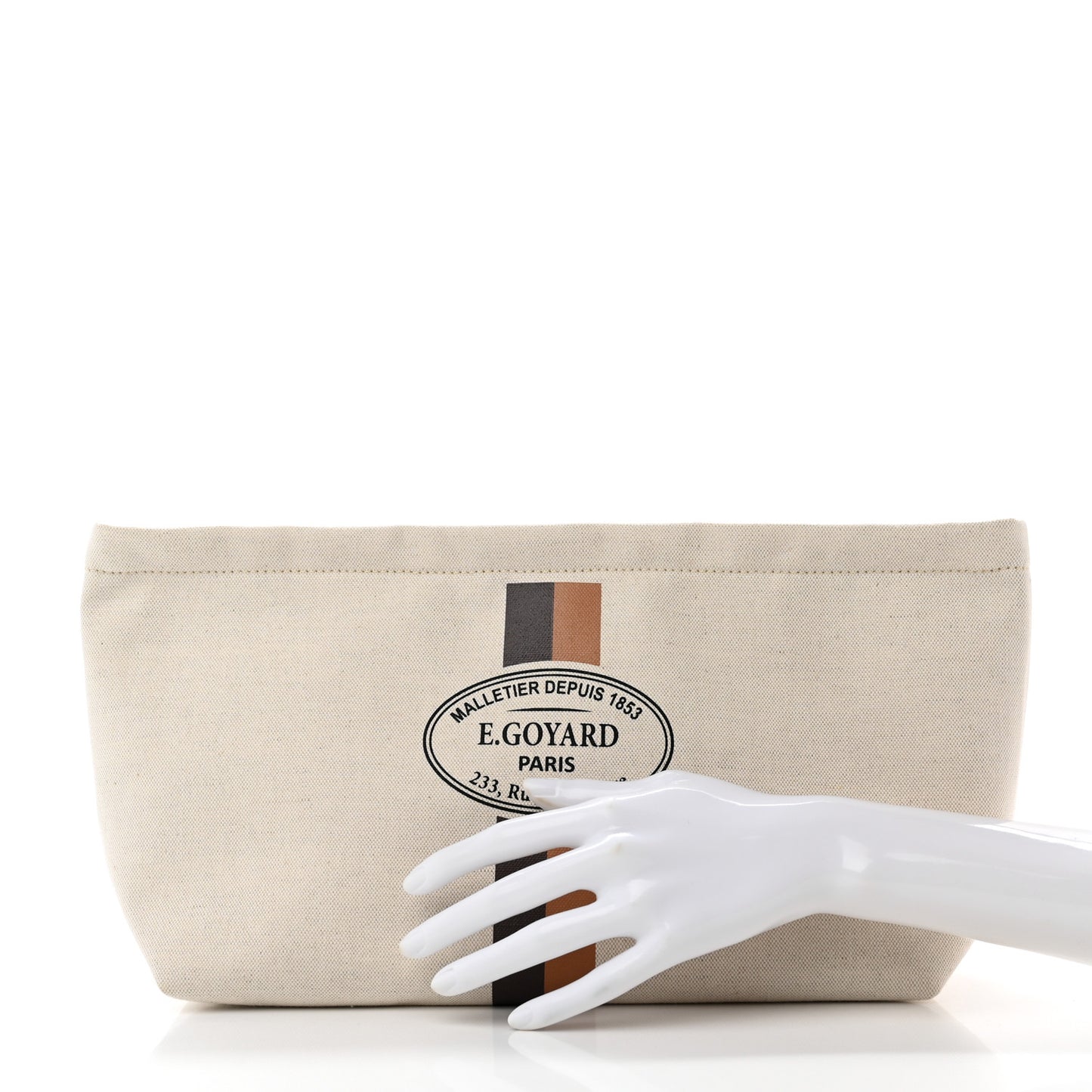 Canvas Necessaire Organizer Pouch Off White