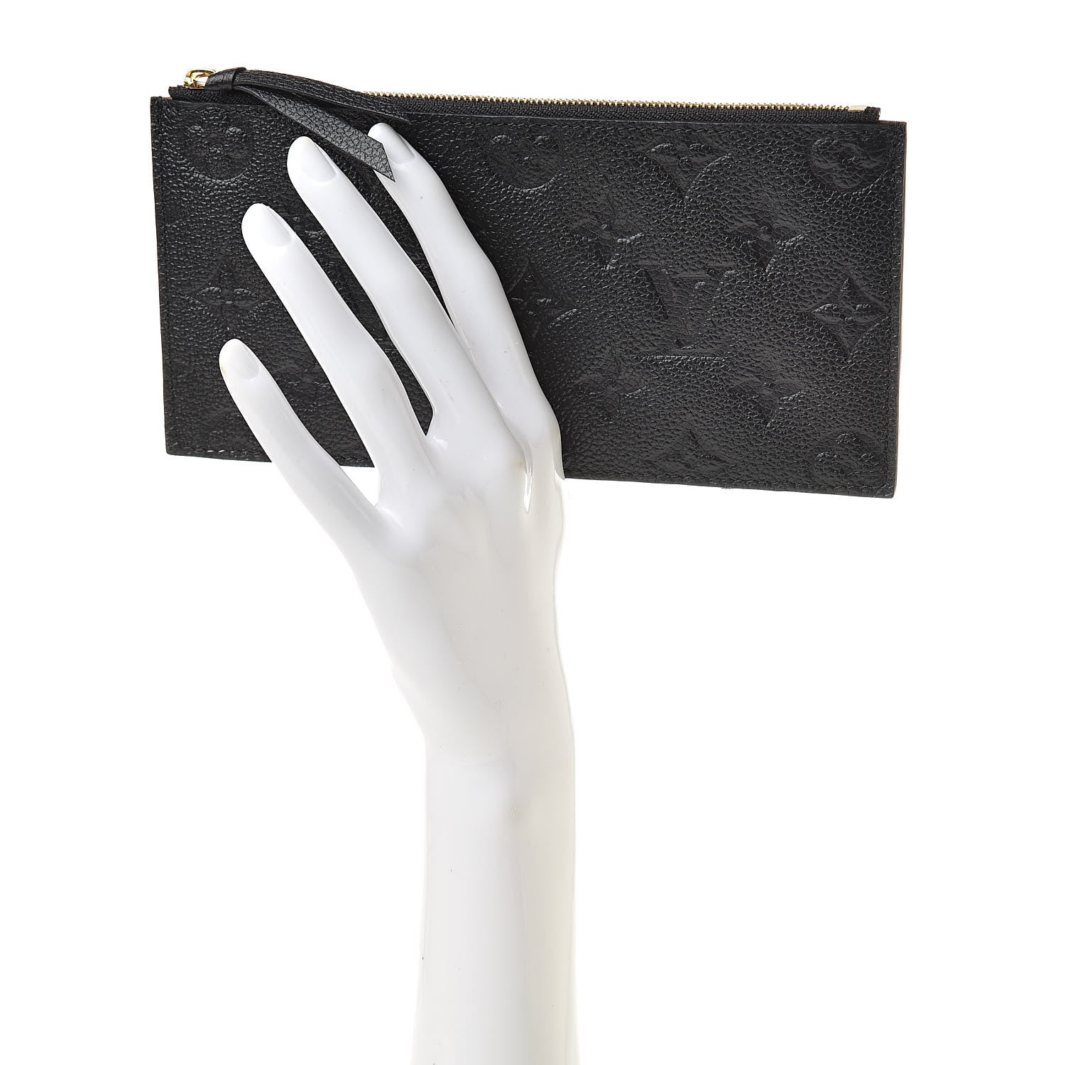 Louis Vuitton Empreinte Felicie Chain Wallet Zippered Insert Black 2 of 7
