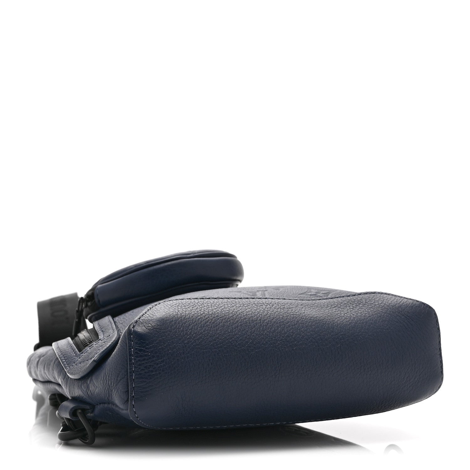 Louis Vuitton Calfskin Shadow Monogram Duo Slingbag Navy 4 of 9