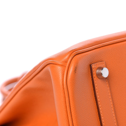 Hermes Epsom Birkin 35 Orange 34 of 41