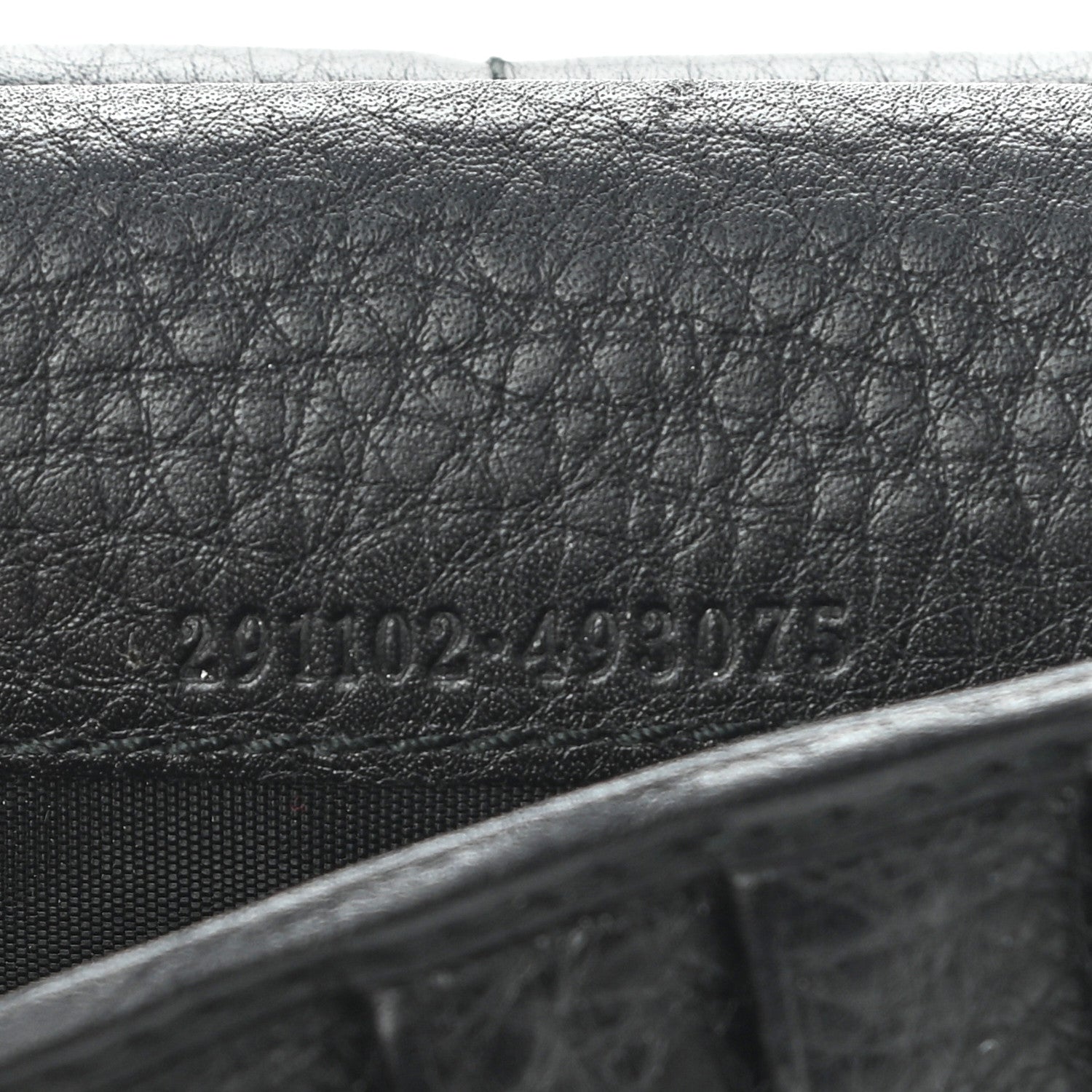 Gucci Pebbled Calfskin Soho Zip Around Wallet Black 8 of 9