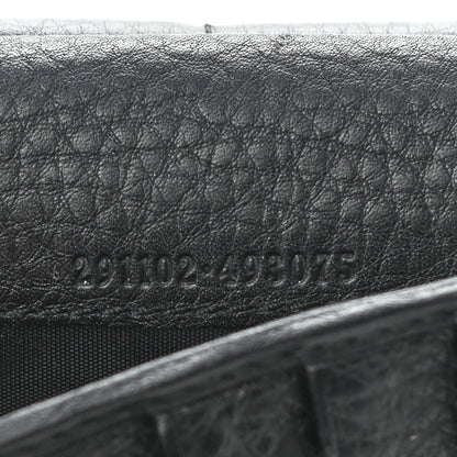 Gucci Pebbled Calfskin Soho Zip Around Wallet Black 8 of 9