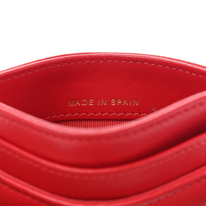 Chanel Lambskin Quilted Chanel 19 Card Holder Red 7 of 10