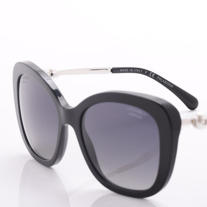 Chanel Acetate Polarized Butterfly Winter Pearl Sunglasses 5339-H-A Black 6 of 8