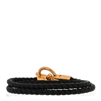 Hermes Swift Double Tour Glenan Bracelet T3 Black 3 of 5