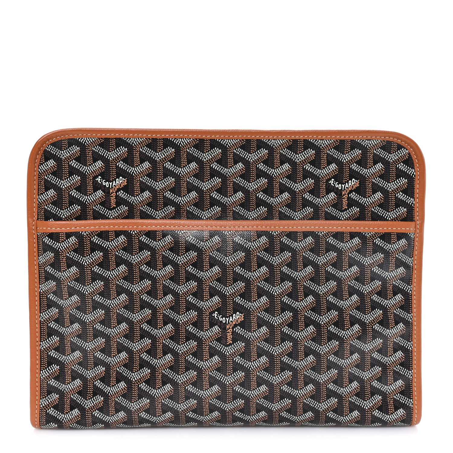 Goyard Goyardine Jouvence MM Toiletry Pouch Black Gold 1 of 8
