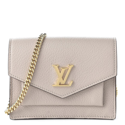 Louis Vuitton Soft Calfskin Mini My Lockme Chain Pochette Greige 1 of 10
