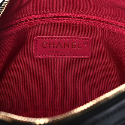 Chanel Shiny Lambskin Quilted Fashion Therapy Bowling Bag Black 6 of 12