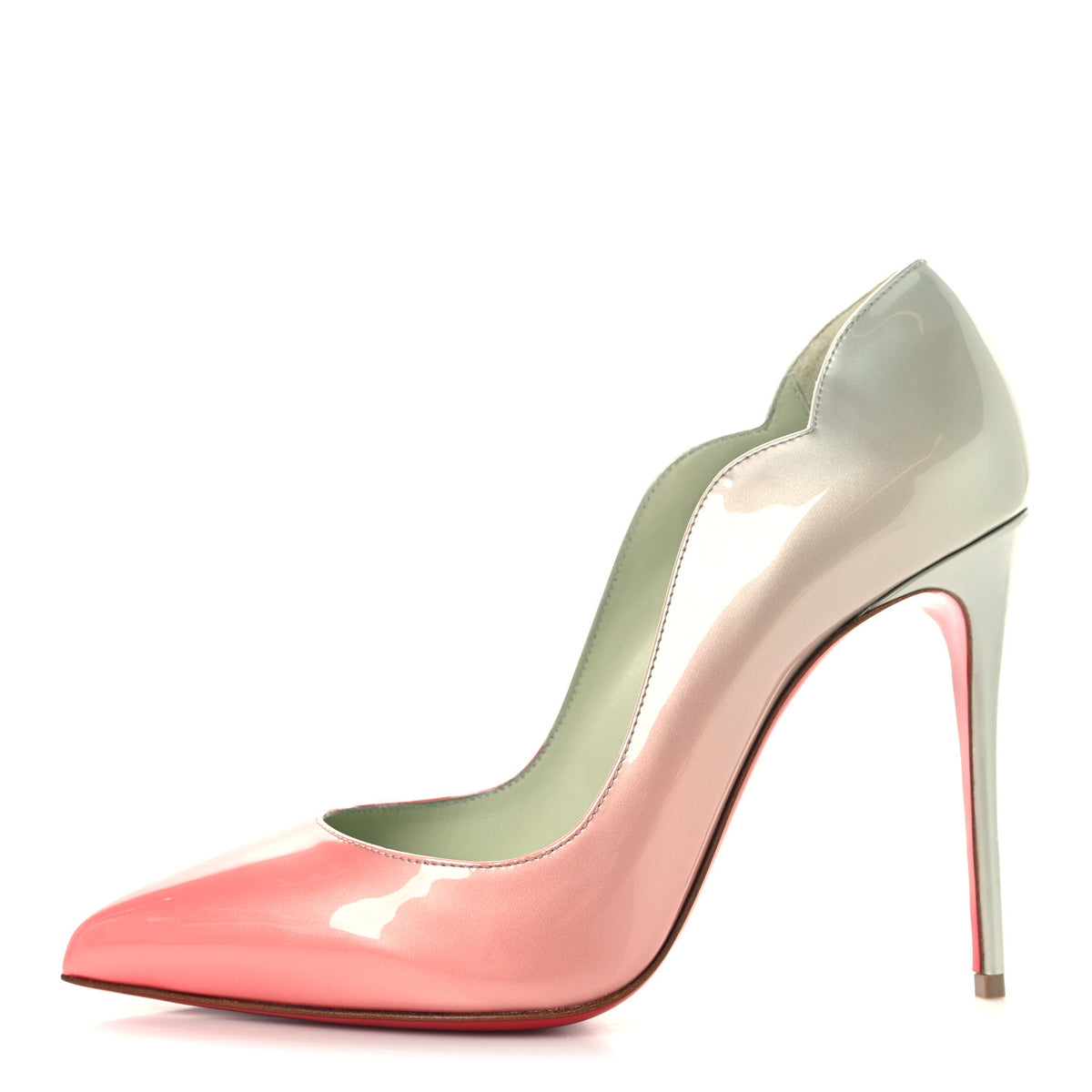 Christian Louboutin Metallic Patent Psychic Hot Chick 100 Pumps 38 Palio Haiiro 1 of 9
