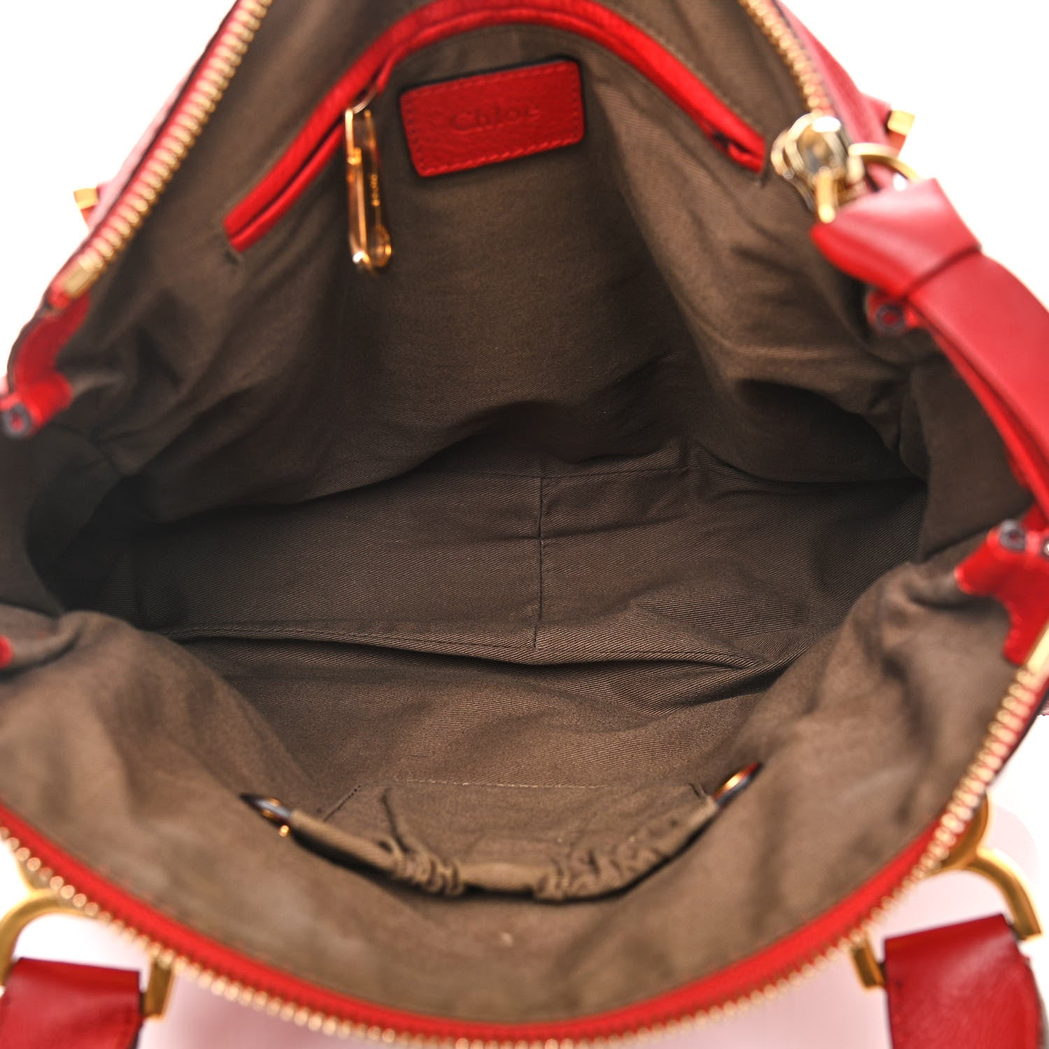 Chloe Calfskin Medium Marcie Satchel Red 5 of 10