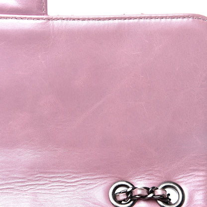 Chanel Glazed Calfskin Quilted Coco Pleats Flap Pink 14 of 19