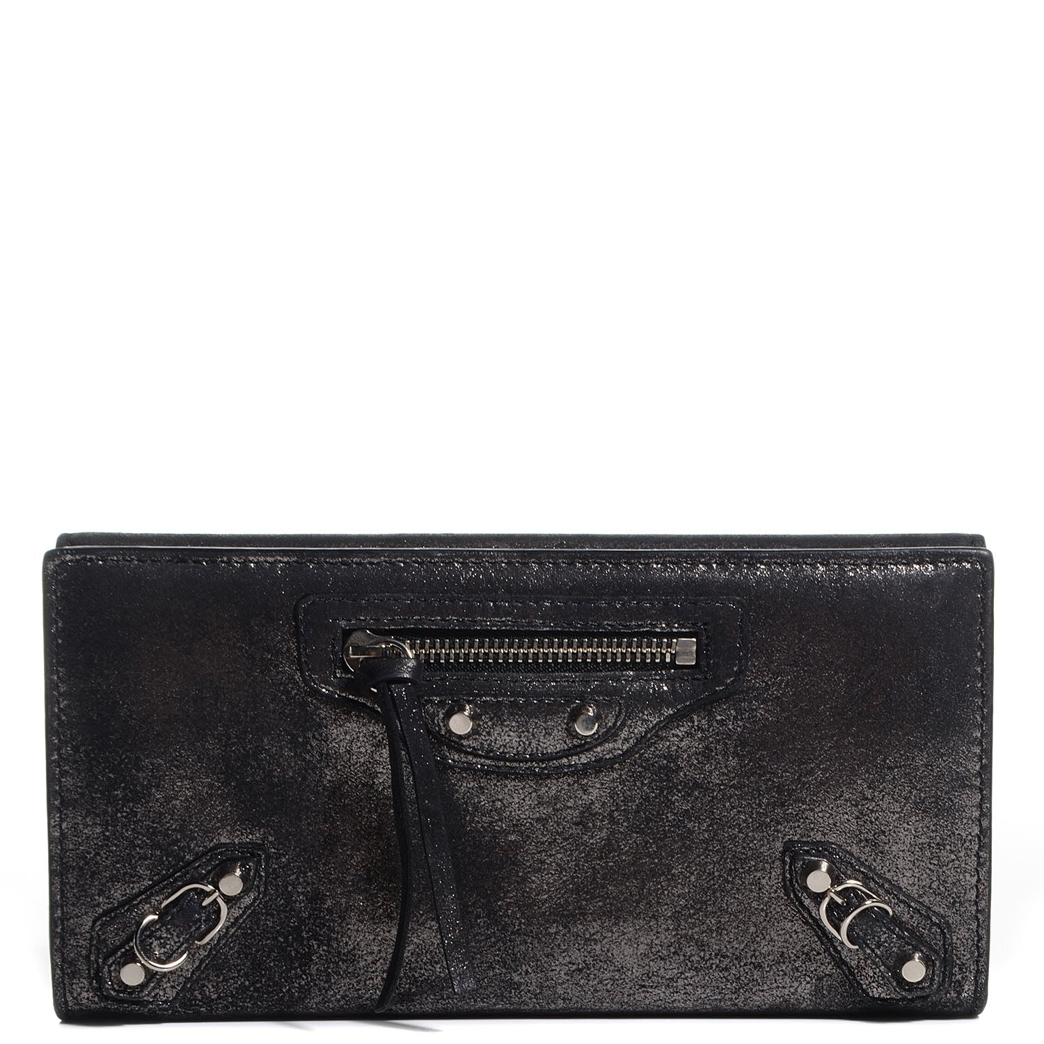 Balenciaga Calfskin Milkyway Papier Money Wallet Black 1 of 10