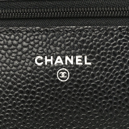 Chanel Caviar Quilted Wallet On Chain WOC Black 6 of 12