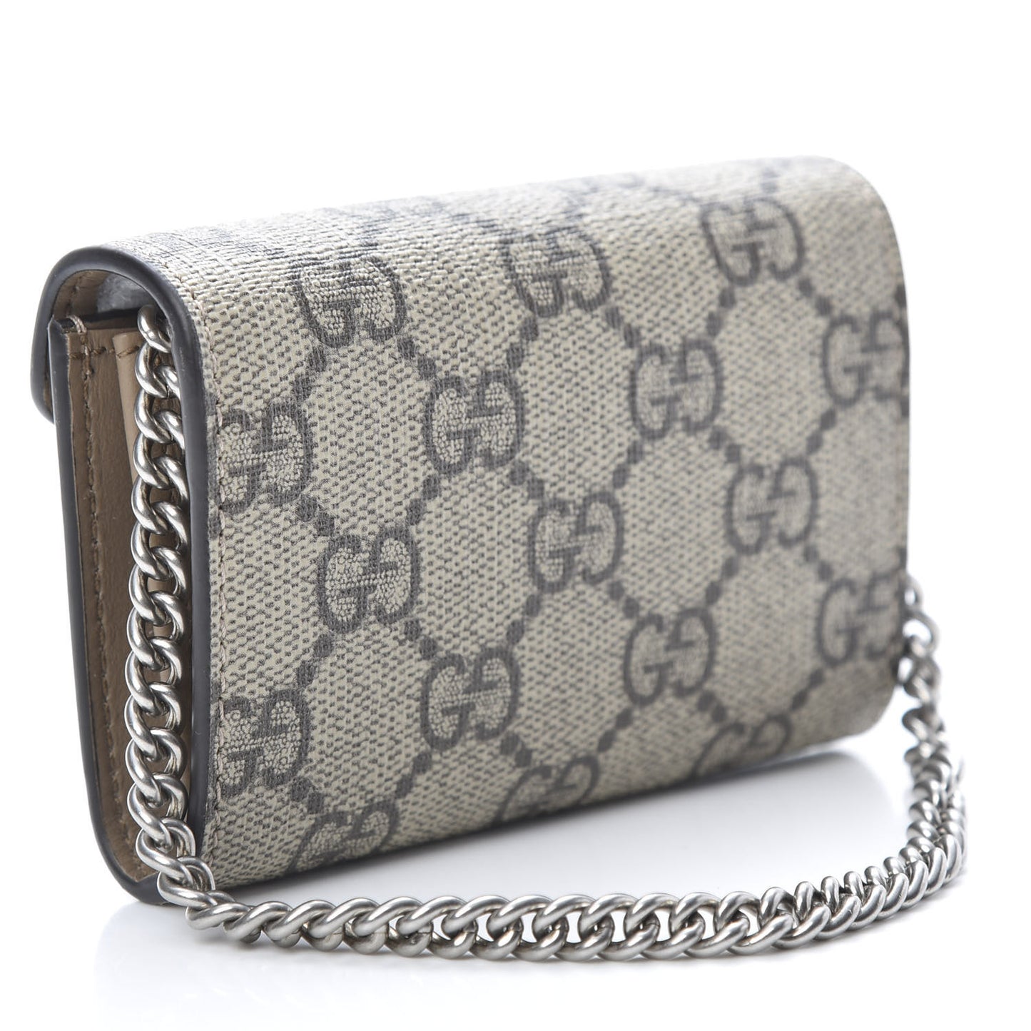 GG Supreme Monogram Dionysus Coin Purse Taupe