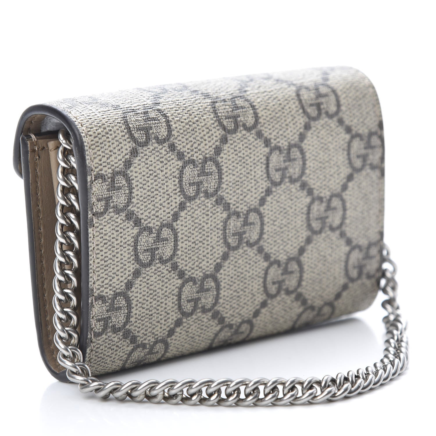 Gucci GG Supreme Monogram Dionysus Coin Purse Taupe 3 of 7