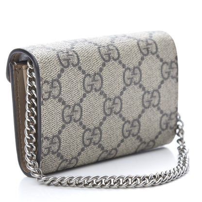 Gucci GG Supreme Monogram Dionysus Coin Purse Taupe 3 of 7