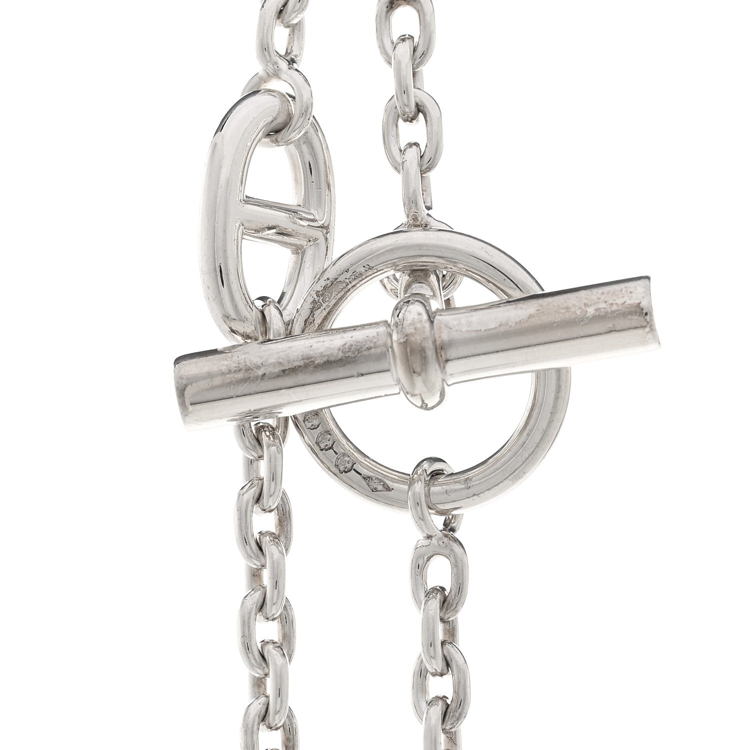 Hermes Sterling Silver Farandole Necklace 160 4 of 6