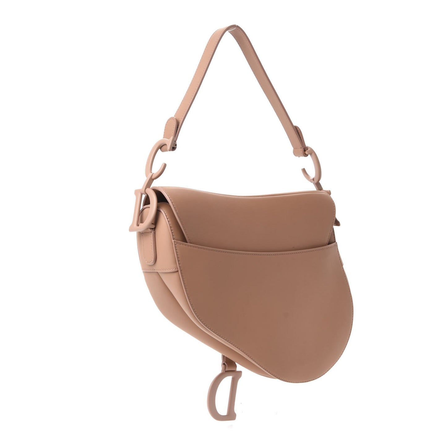 Ultra Matte Calfskin Saddle Bag Blush
