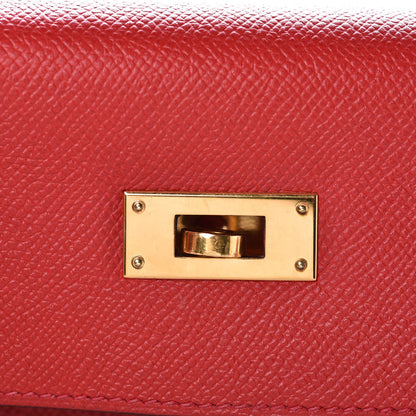 Hermes Epsom Kelly Sellier 32 Rouge Casaque 15 of 37
