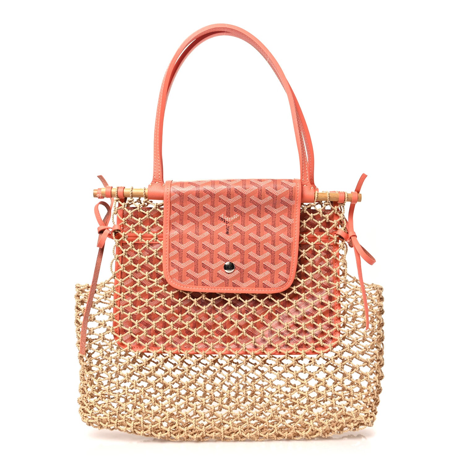 Goyard Goyardine Net Aligre Tote Coral 1 of 9