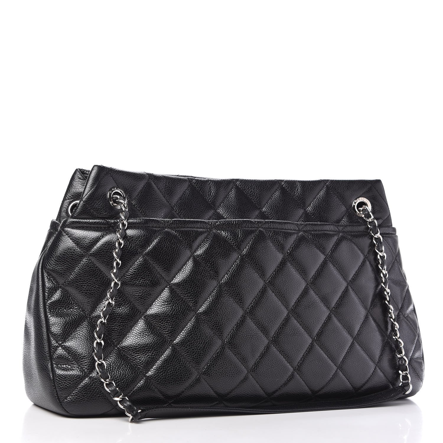 Chanel Caviar Quilted Timeless CC Soft Tote Black 3 of 9