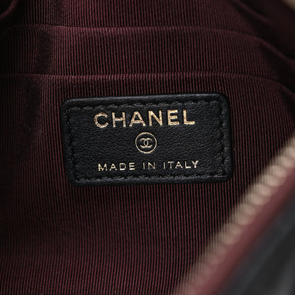 Chanel Aged Calfskin Quilted Medium Reissue Cosmetic Case Black 6 of 7