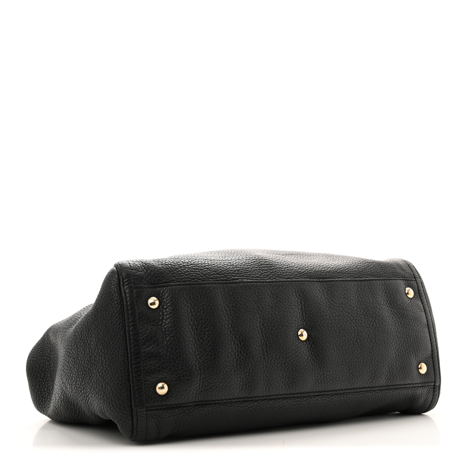 Gucci Pebbled Calfskin Medium Soho Shoulder Bag Black 4 of 13