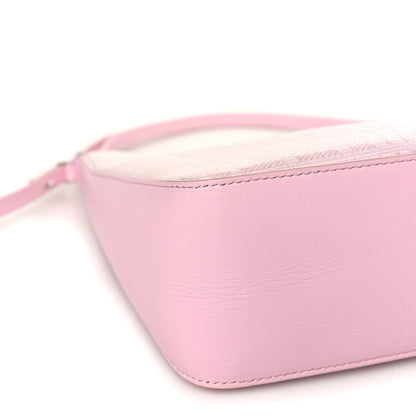 Givenchy Coated Canvas Logo 4G Embossed Small Moon Cut Out Shoulder Bag Blossom Pink 9 of 10