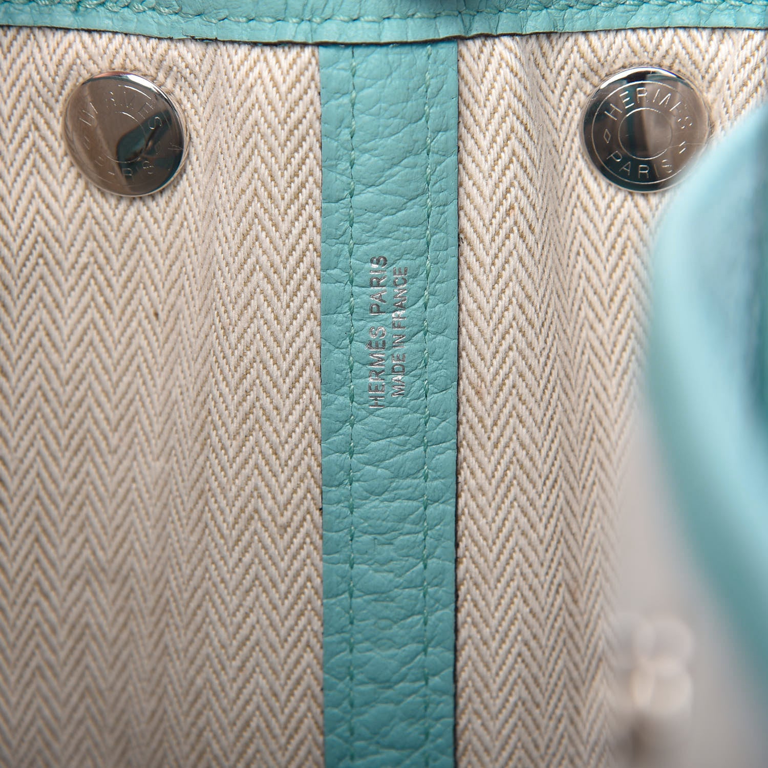 Hermes Vache Country Garden Party 30 TPM Bleu Atoll 8 of 10