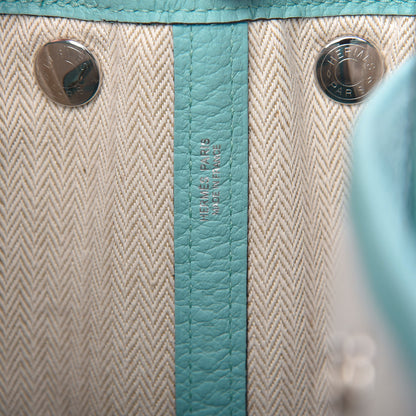 Hermes Vache Country Garden Party 30 TPM Bleu Atoll 8 of 10