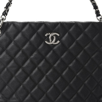 Chanel Caviar Quilted Large CC Shopping Tote Black 10 of 10